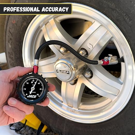 JACO ElitePro-X Tire Pressure Gauge with Lightning Chuck (60 PSI)