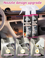Kingvo Car Interior Cleaner, Interior Cleaner Carpet Dashboard Vinyl Sofa Leather Shiny Car Stuff Detailing Kit Cleaning Supp