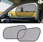 ZATOOTO Tesla Model Y Window Shades for Front Window Driver Side Window Cover Transparent Static Cling Film | Block 90% UV & Heat | No Adhesive, Easy Install | Enhanced Visibility, Interior Protection