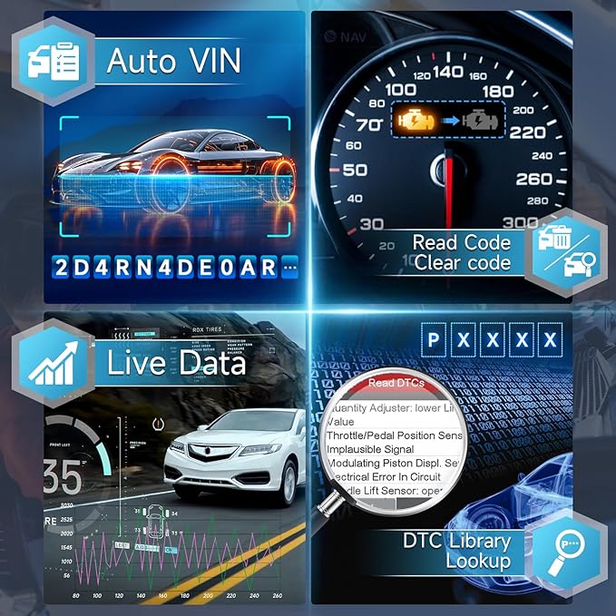 2026 BOSSCOMM eTouch770 OBD2 Scanner Upgraded from IF745 Code Reader, All-System OBD2 Scan Tool with 6 Resets, ABS Bleeding,