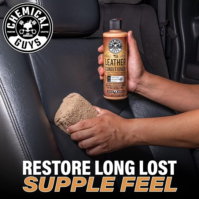 Chemical Guys Leather Conditioner, Vintage Series - Conditions, Nourishes, and Protects Natural, Synthetic, and Faux Leather 