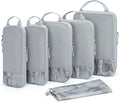 BAGSMART 6 Set /4 Set/2 Set Compression Packing Cubes for Travel, Lightweight Luggage Organizer Bags, Durable Space Saver Bag