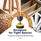 199 Pieces 2 Inch Sanding Disc, GOH DODD Hook and Loop Sanding Pads 60 to 10000 Grit Drill Sanding Attachment Wet Dry Sandpap