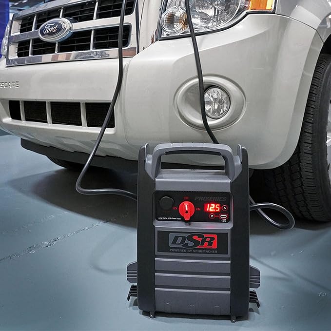 Schumacher Electric DSR ProSeries Car Battery Jump Starter - 4400 Peak Amp 12V/24V Car Starter, Jump Box & Portable Power
