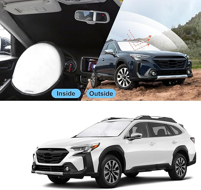 TINGLU Sun Shade for Subaru Outback SUV,Base, Premium,Limited,Touring 2020-2025 Accessories Windshield Sun Shade Window Shade UV Rays Protection Sun Visor Cover
