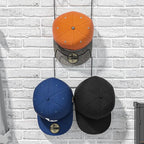 LINFIDITE 10 Pack Hat Rack Hanger Holder Organizer Flexible Multi Hook Wall Mounted Over Door Baseball Cap Display Storage Ra
