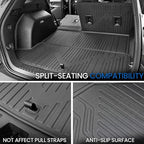 Cargo Mat with Backrest Mat for 2025-2026 Chevy Equinox(Only Gas)/GMC Terrain, All Weather TPE Trunk Cargo Mat Car Accessories for Chevrolet Equinox