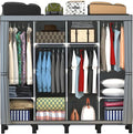 Non-Woven Wardrobe, No Tools Required, Large Capacity, Easy Assembly, Movable, Storage Rack, Waterproof, Dustproof, Stain Res