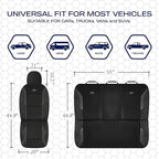 Skechers Memory Foam Car Seat Covers, Air Cool Mesh Thick Seat Covers, Airbag Compatible Car Seat Cover, Automotive Comfort P