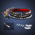 Nilight 60" Truck Tailgate Light Bar 108 LED Single Row Light Strip with Red Running Brake Lights Turn Signal White Reverse Light, 2 Years Warranty