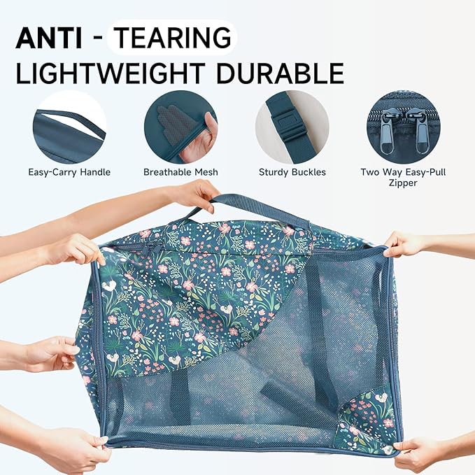 11 Set Packing Cubes for Travel,Gifts for Women Mom Kids,TSA Approved Bags for Makeup,Cosmetic,Toiletry, Suitcase Organizers 
