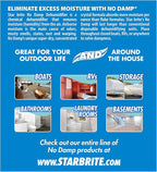 STAR BRITE No Damp Moisture Absorber & Dehumidifier - Simple, Portable, Humidity Control for Boats, RVs, Seasonal Homes &