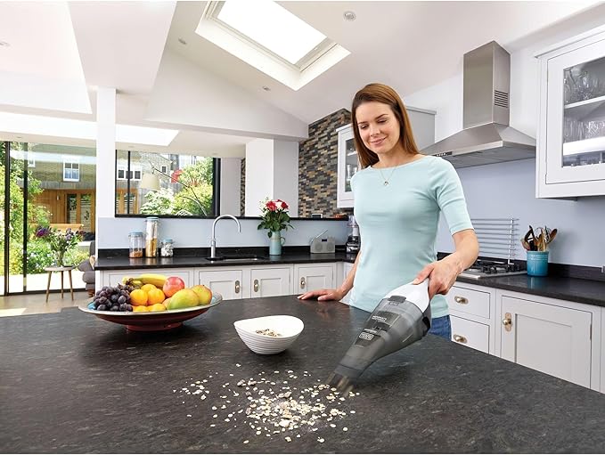 BLACK+DECKER dustbuster Cordless Handheld Vacuum, Portable Car Vacuum Cordless Rechargeable, Wall Mount, Strong Suction Quick