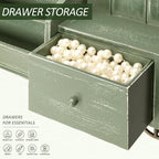 Rebee Vision Farmhouse Key Holder Wall Mount with Mail Sorter - Stylish Mail Organizer with Key Hooks and Drawer Organizer fo