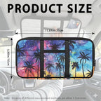 Palm Tree Car Sun Visor Organizer with Card Holder Car Sun Visor Storage Bag Hook LoopEasy Installation Universal Fit for Most Cars SUV