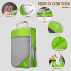 8 Set Compression Packing Cubes for Travel, Expandable Luggage Organizer with Shoe Bag & Laundry Bag - Lightweight Suitcase &