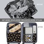 7 Pcs Compression Packing Cubes for Travel, Waterproof Suitcase Luggage Backpack Organizer with Toiletry Bag Travel Essential