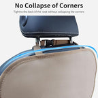 Kick Mat Back Seat Protector Waterproof Leather Car Seat Back Organizers Cover with 3 Storage Pockets for Kids Pets SUV Sedan Minivan Truck Car Travel Accessories (Beige 2-Pack)