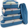 Shacke Packing Cubes for Travel 5 Set - Premium Luggage Organizer Bags - Versatile Travel Organizer for Women and Men - Optim