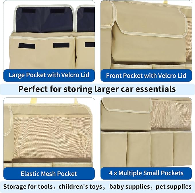 Car Trunk Organizer Backseat Hanging Organizer with Storage Pockets for Subaru Crosstrek, Forester, Outback, Ascent