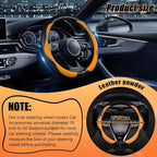 SuperKaKa Car Steering Wheel Cover 2025, Universal Auto PU Cute Breathable Slip-Proof Comfort Imitation Leather Protector Car