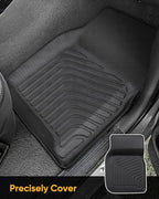 All Weather Floor Mats for Ford F150/Ford Bronco 1980-1996, F-250/F350 1980-1997 Classic Ford Truck Accessories 1980-1986 1987 1988 1989 1990 1991 1992-1996 Waterproof Nonslip TPE Liner Cover Black