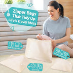 ALL INCLUDED - 12 Set Packing Cubes for Suitcases Carry On, Travel Essentials/Accessories Luggage Organizer Bags Set, Include