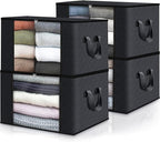 Fab totes Storage Bags,Clothes Blanket Storage Bins Foldable Closet Organizers with Reinforced Handle for Home Dorm Storage a