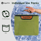 Car Trunk Organizer for SUV, Heavy Duty Waterproof Trunk Organizer, Foldable Collapsible Car Organizer with Cooler, Multi-Comp