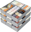 DIMJ Drawer Organizer Clothes Storage - 18 Pack Baby Dresser Organizer for Nursery, Foldable Drawer Dividers for Bedroom Clos