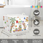 Clastyle Reading Corner School Classroom Book Basket 36L Large Monkey Book Tree Shelf Basket for Kid Nursery Room Collapsible