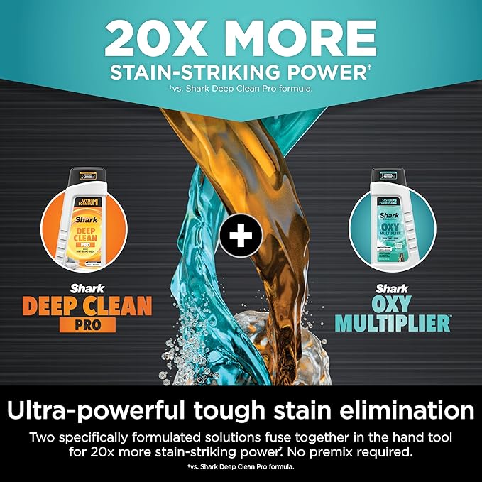 Shark StainStriker Portable Carpet, Upholstery & Area Rug Cleaner with Pet Mess Extractor, Stain & Odor Remover, Perfect for 