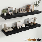 Fun Memories 48 Inch Floating Shelves for Wall - 12 Inch Deep Fireplace Mantel Shelf - Wood Floating Shelf for Wall - Large S