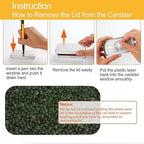 LotFancy 40Gram Indicating Silica Gel Desiccant Canister, Pack of 6, (Orange to Dark Green), Reusable Dehumidifier
