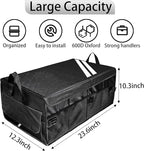 YOSRTER for Dodge Charger Durango Challenger Ram Car Trunk Organizer Collapsible Storage Box with Handle Foldable Lid Non