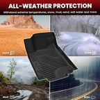 LASFIT Floor Mats for Honda CR-V 2016 2015 2014 2013 2012 EX & LX & SE, Custom Fit All Weather Protection TPE Floor Liner,1st & 2nd Row, Black (Not Fit EX-L & Touring)