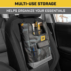 CAT® Car Seat Organizer for Cars Trucks SUVs, Removable Portable On-The-Go, Securely Attaches to Front or Rear Seats, Adjustable Straps, Car Accessories Compact Caddy for Travel Driving - Urban Camo