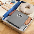 MAX Houser Fabric Storage Bins Cubes Baskets Containers with Dual Plastic Handles for Home Closet Bedroom Drawers Organizers 