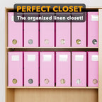 SpaceAid 12 Pack Bed Sheet Organizers and Storage, Foldable Sheet Organizer for Linen Closet, Sheets Set Folder Keeper with W