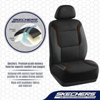 Skechers Memory Foam Car Seat Covers, Air Cool Mesh Thick Seat Covers,Car Seat Covers Front Seats Airbag Compatible, Automoti