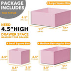 SpaceAid Drawer Organizer Clothes, 12 Pack Dresser Organizer Bins for Nursery, Closet Organization and Storage Dividers for C