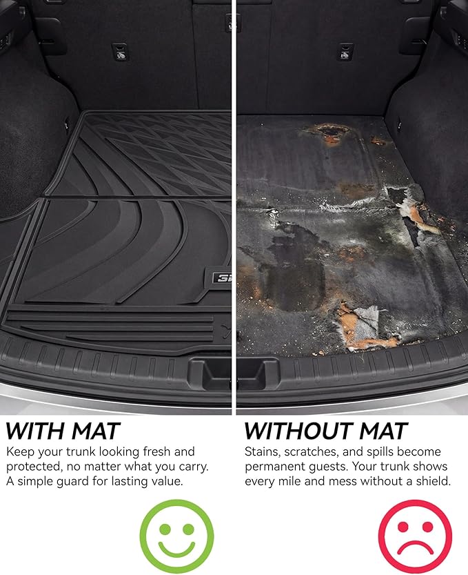 3W Cargo Trunk Liner for Lexus RX/RX350/RX350h/RX500h 2026 2025 2024 2023, TPE All Weather Custom Fit Lexus RX Cargo Mat Anti-Slip Heavy Duty Accessorious, Black(Not fit RX450h+ PHEV)