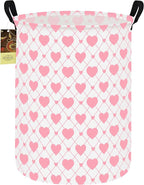 HUNRUNG Laundry Hamper,Large Canvas Fabric Lightweight Storage Basket Toy Organizer Dirty Clothes Collapsible Waterproof for 