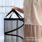 BATTOO Collapsible Laundry Basket Foldable Mesh Pop Up Hamper with Handles for Laundry Room, Bathroom, Kids Room, College Dor