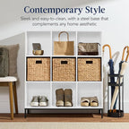 Best Choice Products 9-Cube Bookshelf, 3-Tier Wood Storage Bookcase W/Legs, 11in Shelf Opening, Cube Organizer, Living Room, 