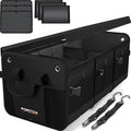 FORTEM Trunk Organizer For SUV Car Organizer and Storage, Multi-Compartment Storage Bag Car Accessories for Women Men, Perfect