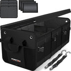FORTEM Trunk Organizer For SUV Car Organizer and Storage, Multi-Compartment Storage Bag Car Accessories for Women Men, Perfect