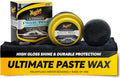 Meguiar's Ultimate Paste Wax, Premium Car Wax for a Deep Gloss with Lasting Protection, Easy to Apply and Remove, Clear Coat Safe, Microfiber Towel and Applicator Included, 8 Oz Paste