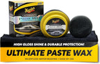 Meguiar's Ultimate Paste Wax, Premium Car Wax for a Deep Gloss with Lasting Protection, Easy to Apply and Remove, Clear Coat Safe, Microfiber Towel and Applicator Included, 8 Oz Paste