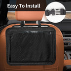 Car Seat Back Organizer Tablet Holder, Vehicle Front Seat, Personal Travel Storage Bag For Adults & Kids Car Accessories Interior & Travel Essentials(Black)